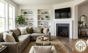 Decorating a Living Room with a Corner Fireplace and TV