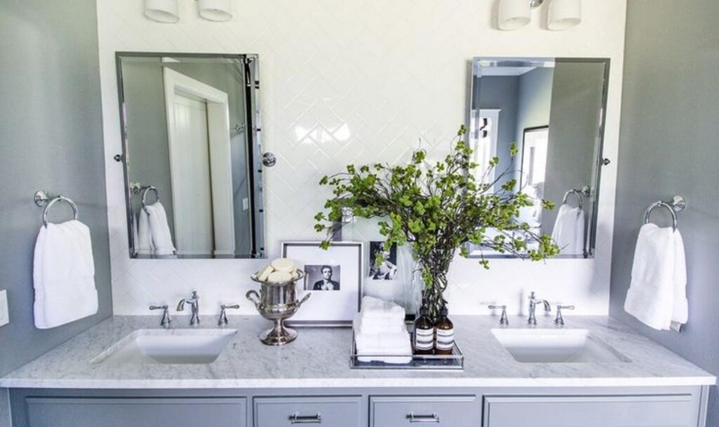 How to Make a Builder Grade Bathroom Look Expensive