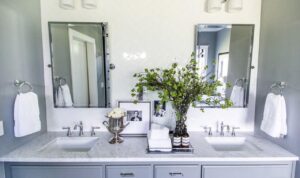 How to Make a Builder Grade Bathroom Look Expensive