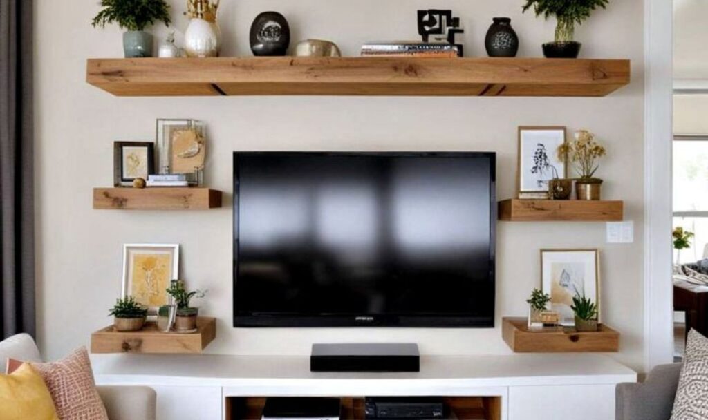 Floating Shelf Styling Ideas Around a TV