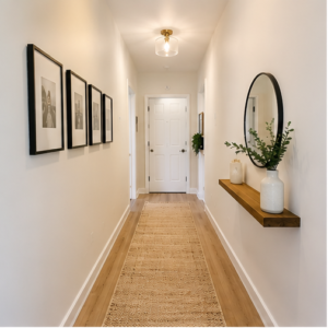 Decorating a Long Narrow Hallway on a Budget